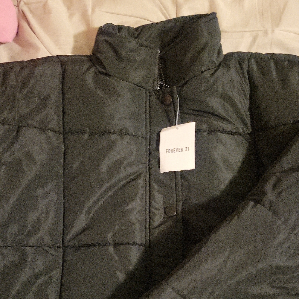 Forever 21 Black Quilted Jacket